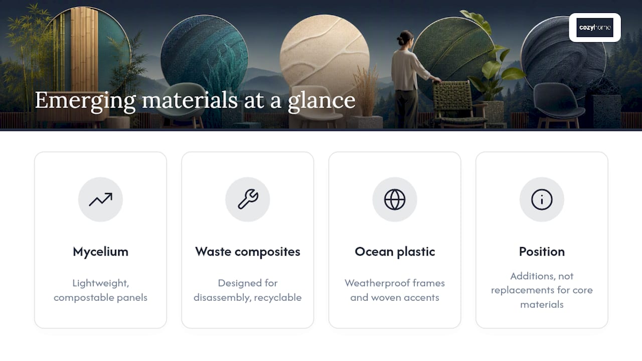 Emerging Materials Reshaping Furniture Manufacturing — overview diagram