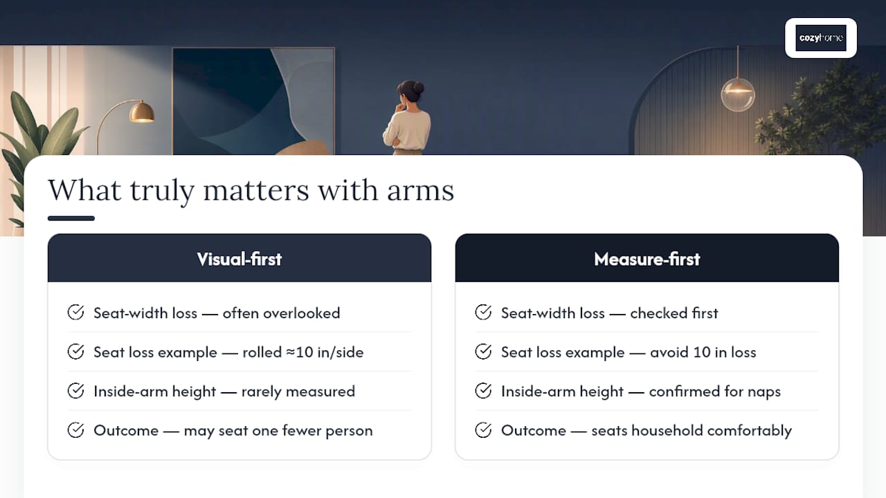 What Actually Matters When You're Choosing Sofa Arm Styles — overview diagram