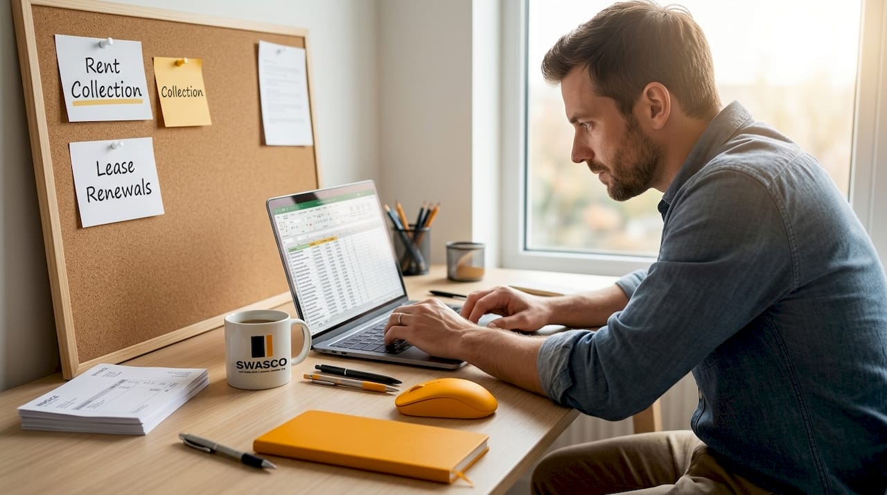 Property manager using rental automation tools