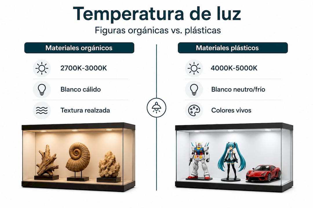 Infografica: Come influisce la temperatura della luce sull'illuminazione delle vetrine?