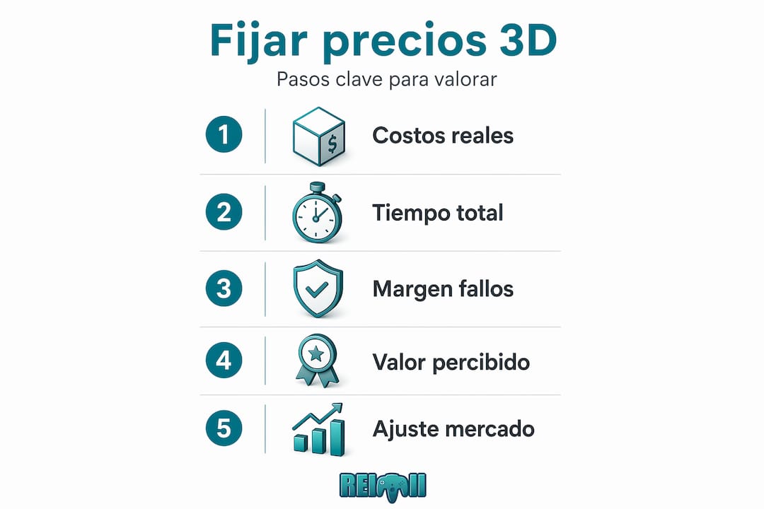 Infografía: cómo establecer el precio para tus servicios de impresión 3D