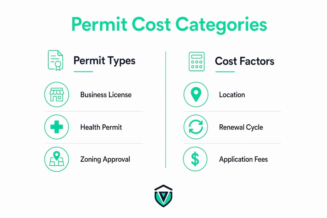 Infographic comparing permit types and cost factors