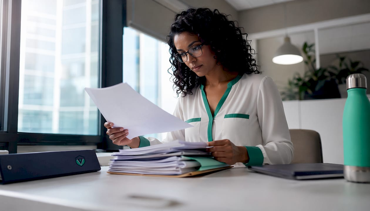 Compliance officer managing restaurant permits