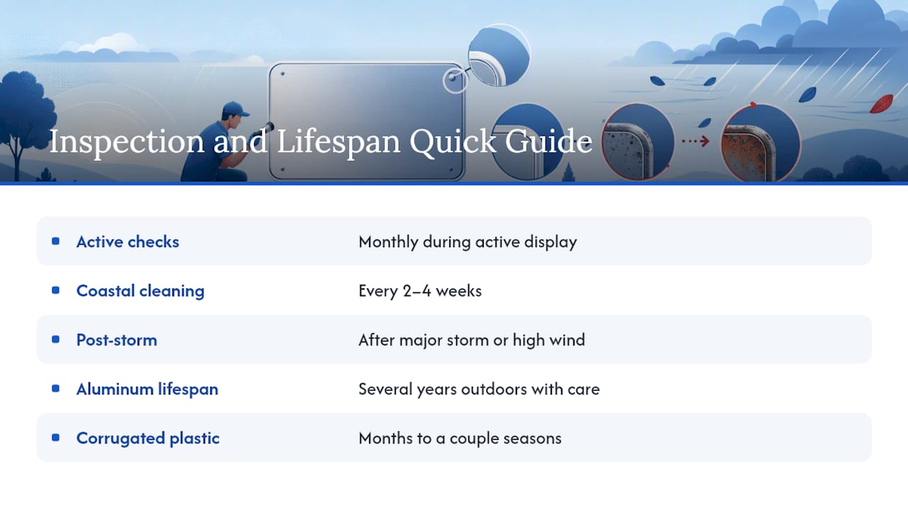 How Often Should You Inspect and Maintain Your Signs? — overview diagram