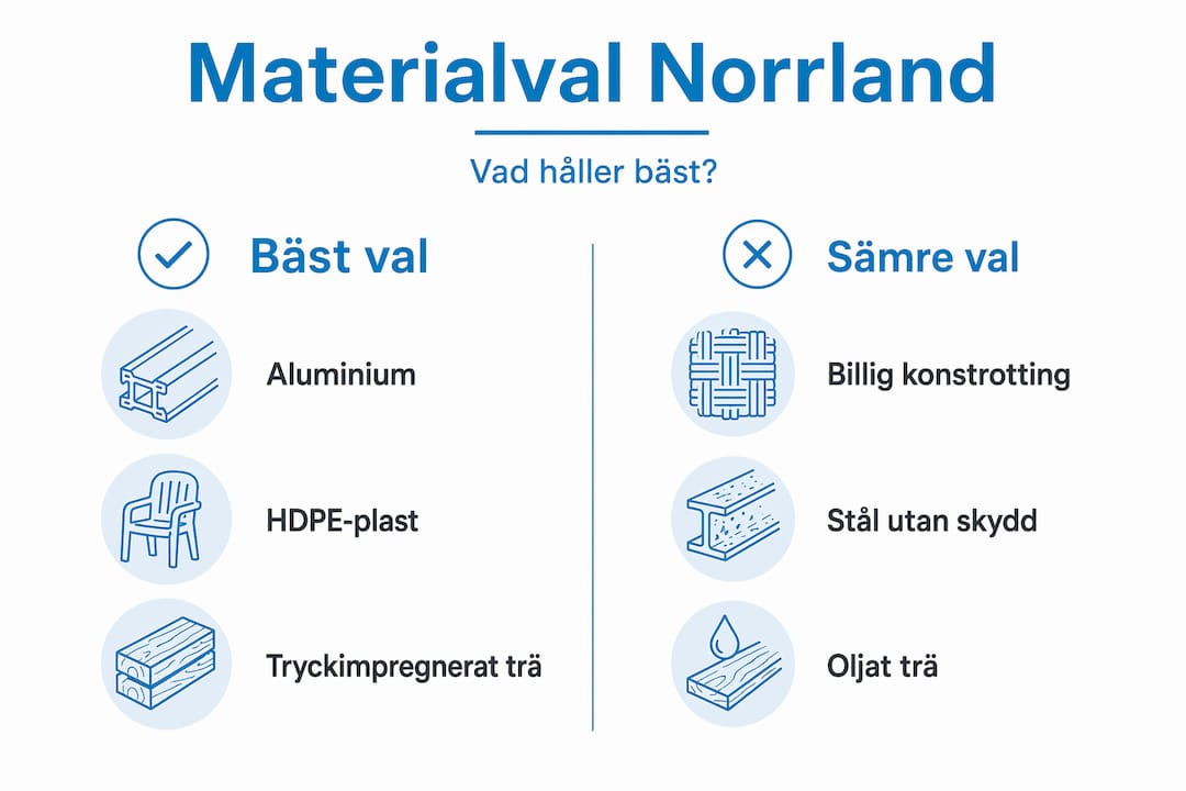 Guide: Vilka material passar bäst – och sämst – till utemöbler?