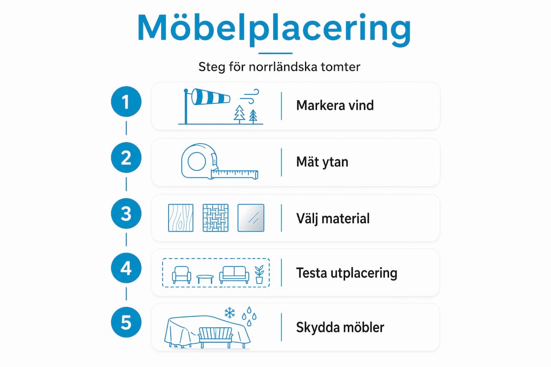 Så placerar du dina möbler – steg för steg i en tydlig infograf