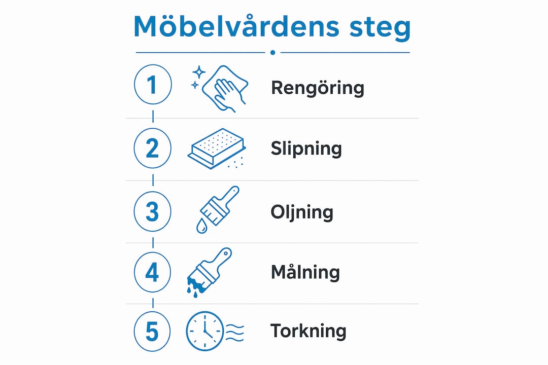 Så tar du hand om dina utemöbler – steg för steg i bild