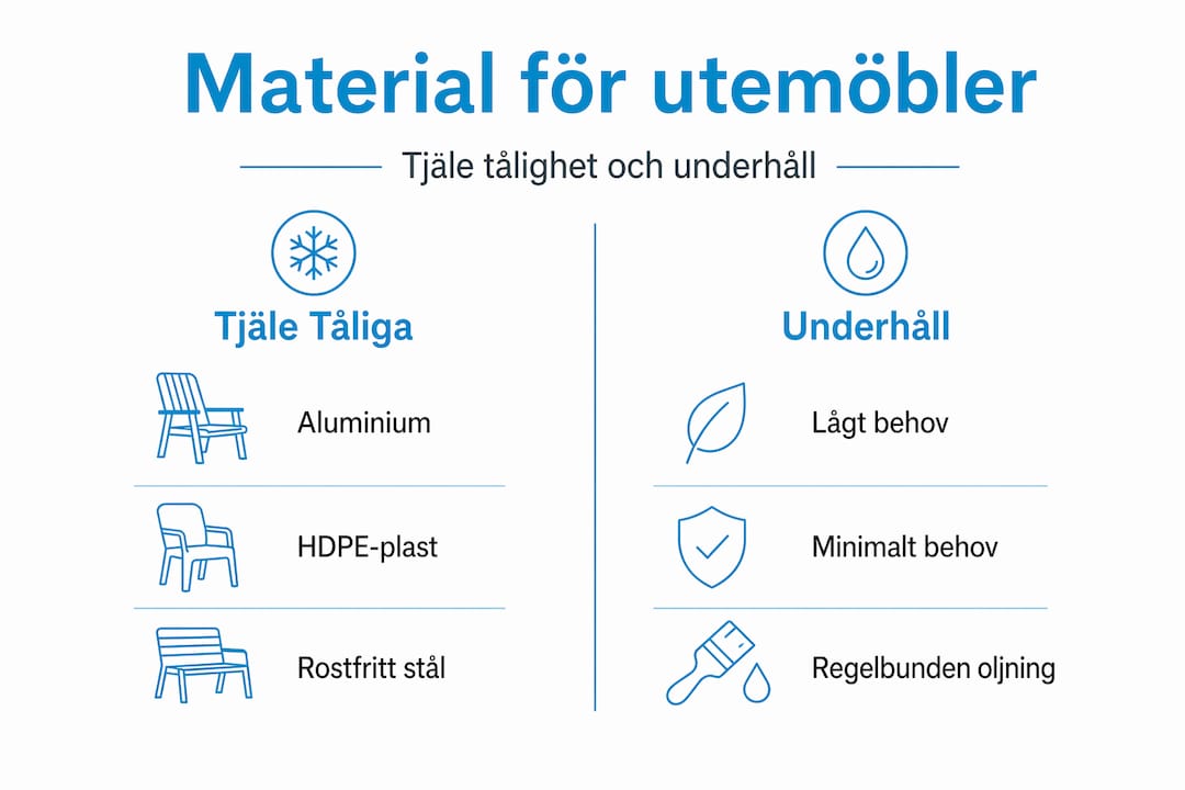 Så väljer du material till utemöbler som klarar tjäle – och så sköter du dem bäst