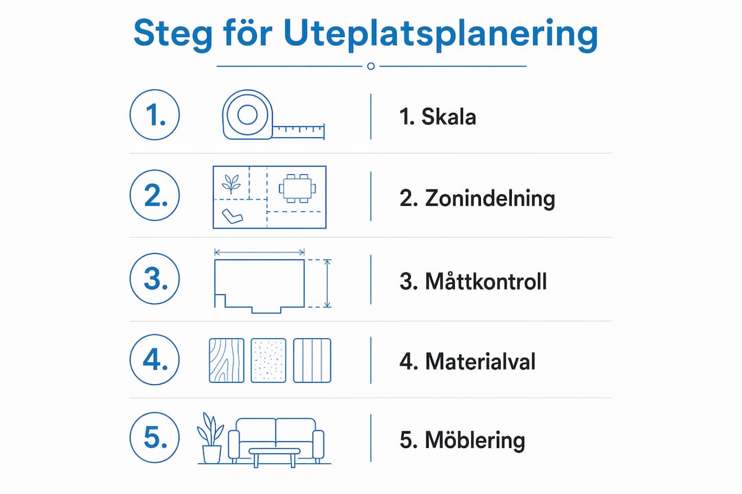 Infografik: Så planerar du dina utemöbler steg för steg