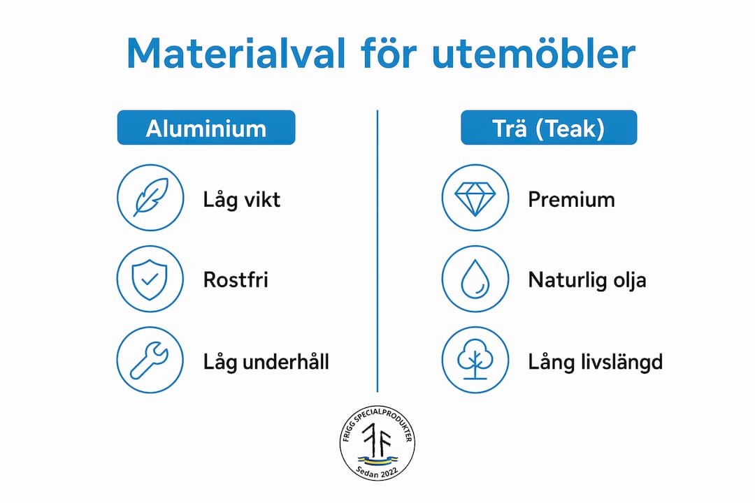 Översikt: Så väljer du rätt material till utemöbler för hotell