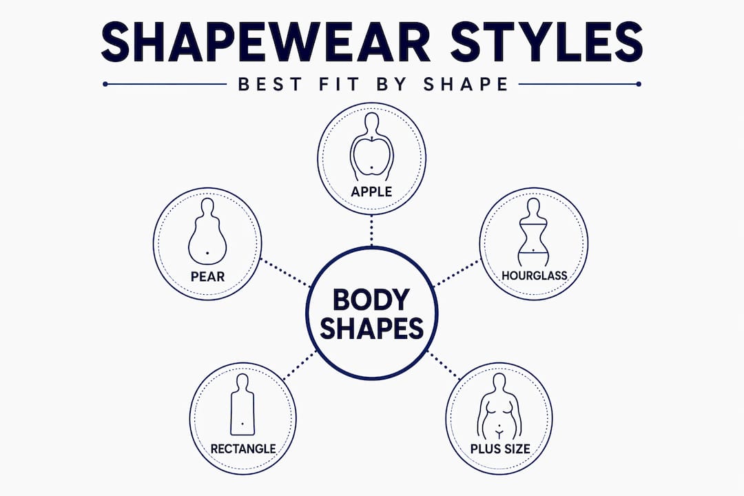 Shapewear hierarchy for different body shapes