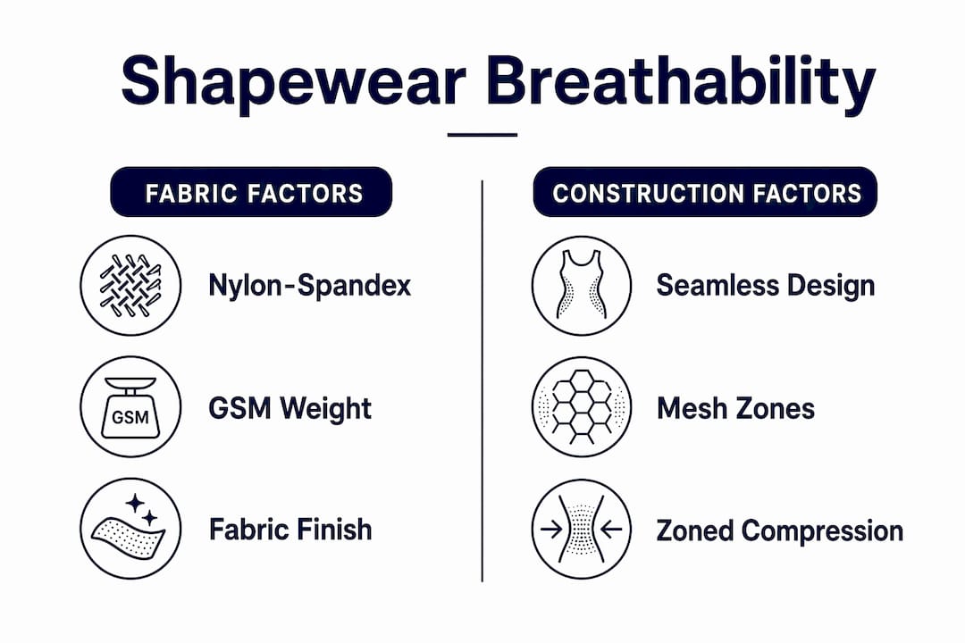 Infographic comparing fabric and construction factors