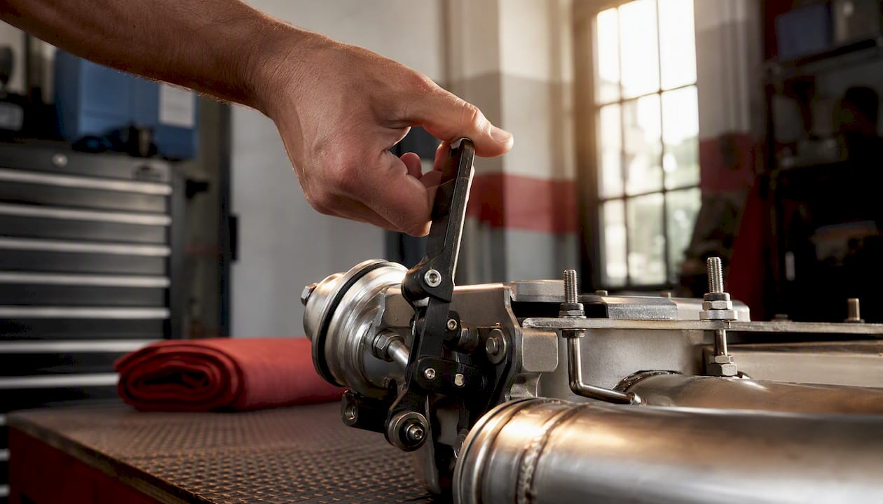 Manual cycling of exhaust valve actuator