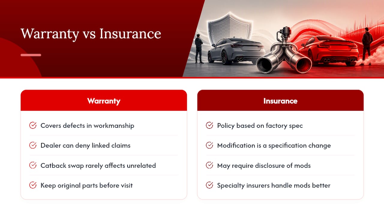 Will an Exhaust Upgrade Void Your Warranty or Raise Your Insurance? — overview diagram
