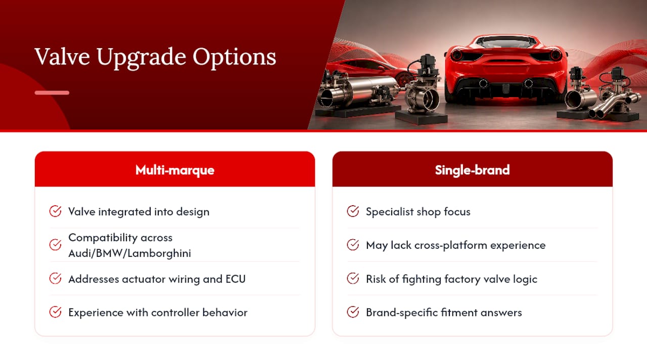 Where Valve Control Exhaust Fits Into a 488 Upgrade — overview diagram
