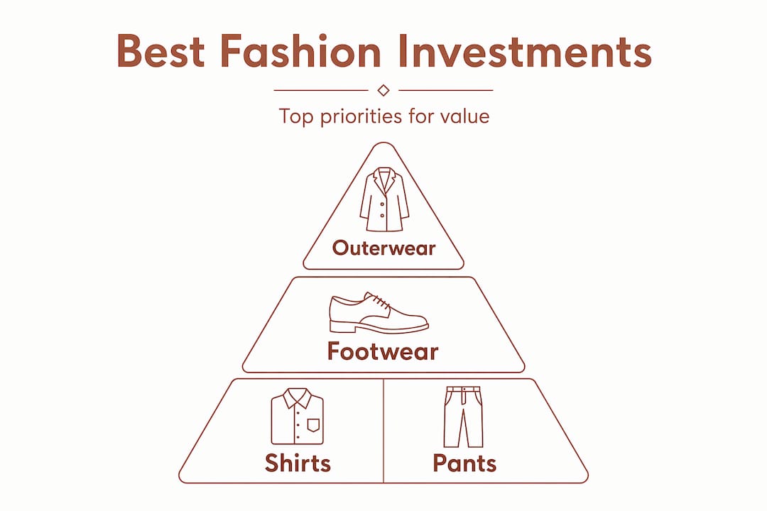 Hierarchy pyramid of fashion investment types
