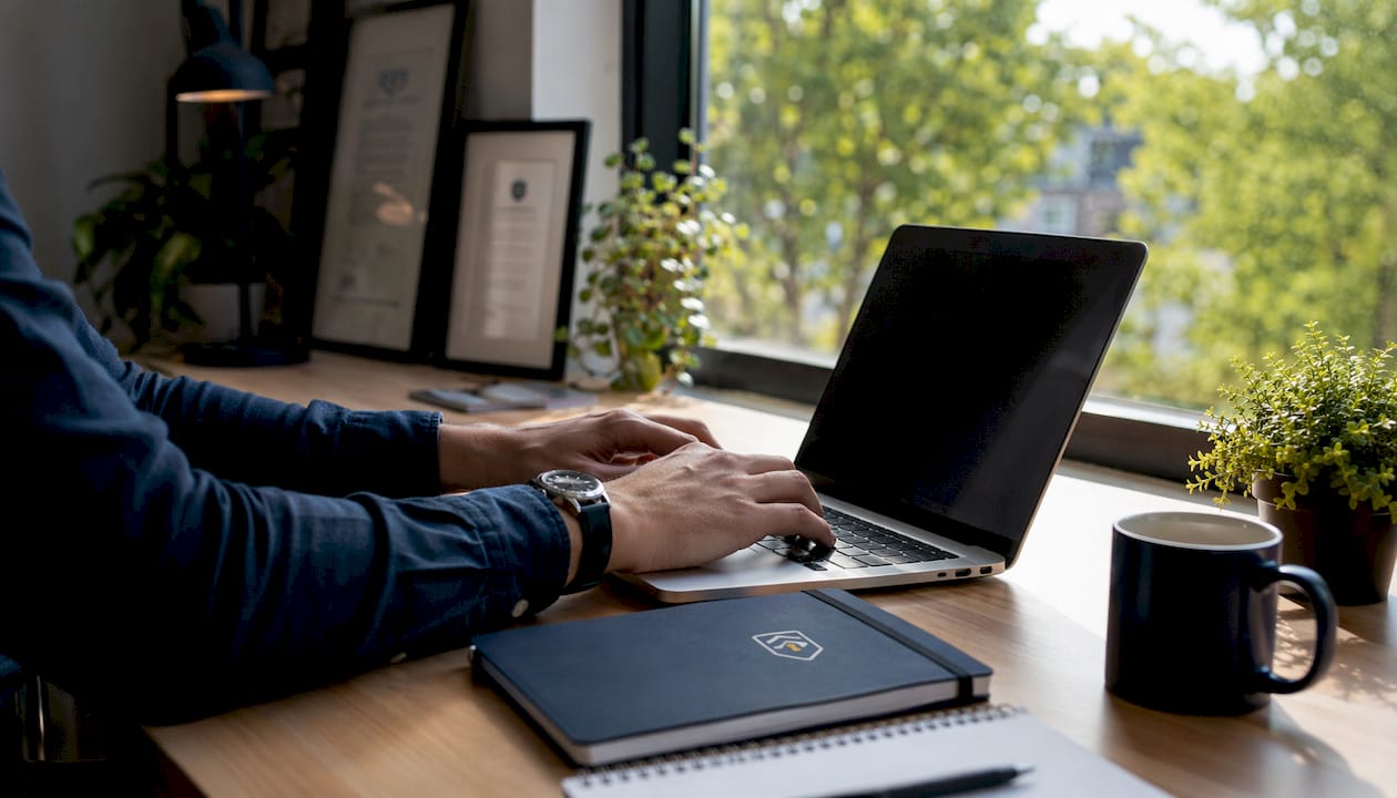 Hands typing in server room for privilege escalation