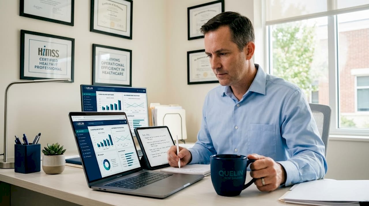 IT staff reviewing cloud vs on-premise software