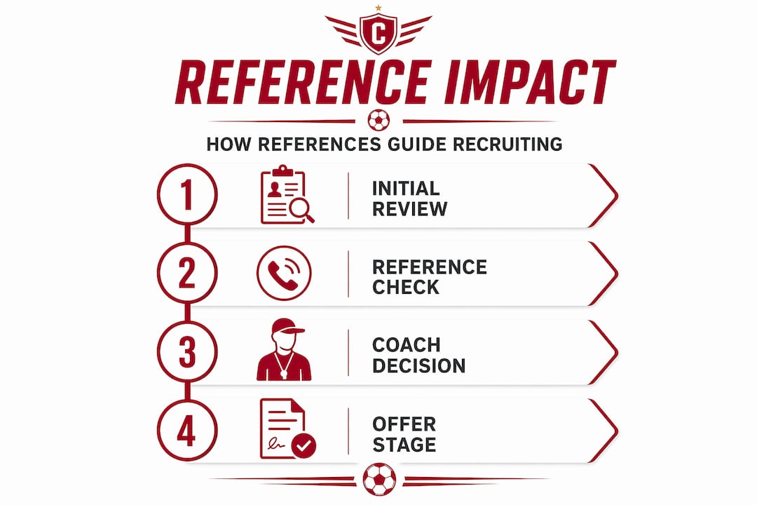 Infographic showing steps of reference influence in recruiting