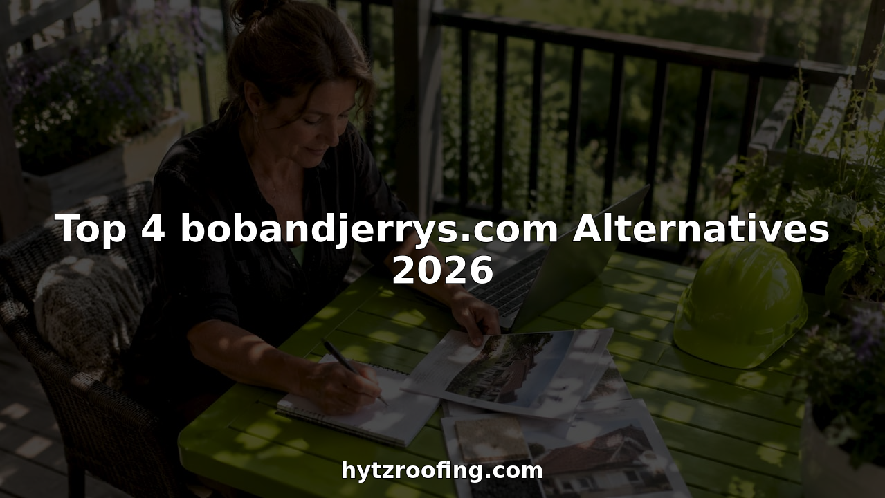 Woman reviewing roofing alternatives at home patio