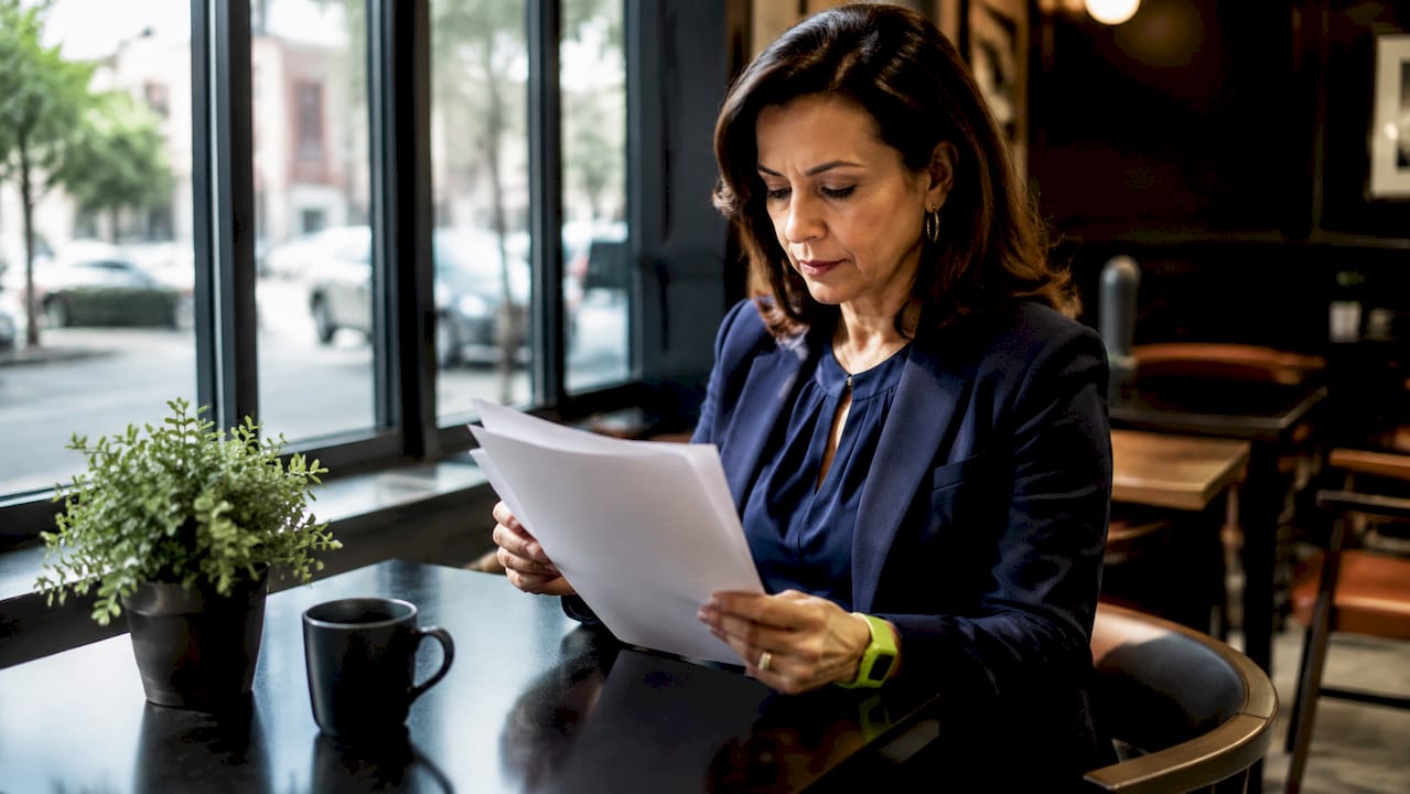 Property manager reviewing GAF certification documents