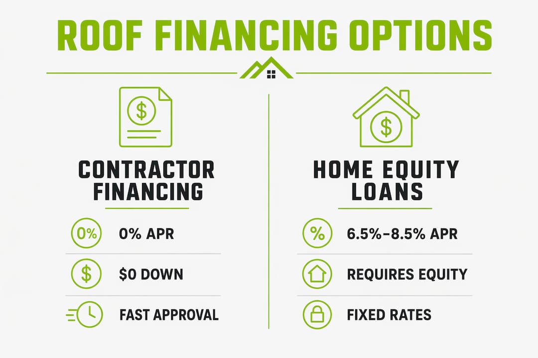 Comparison of roof financing options