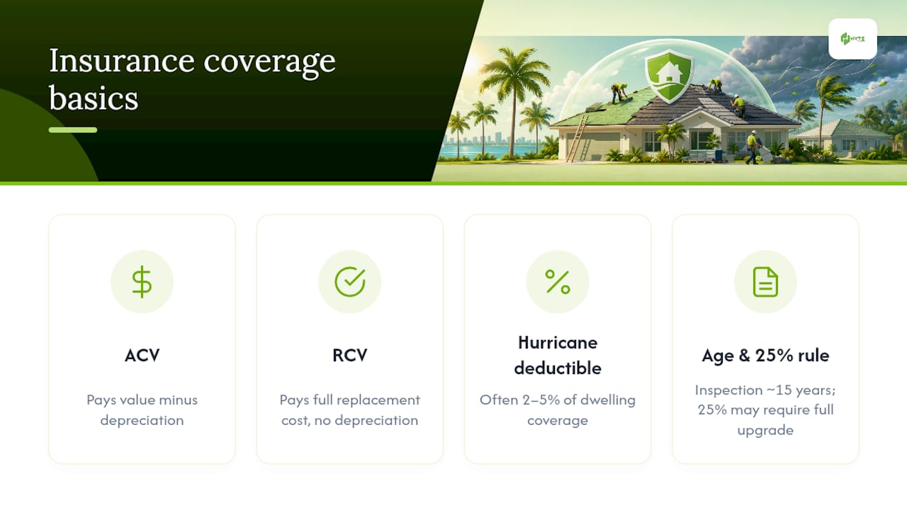 Does Insurance Cover a Roof Replacement in Florida? — overview diagram