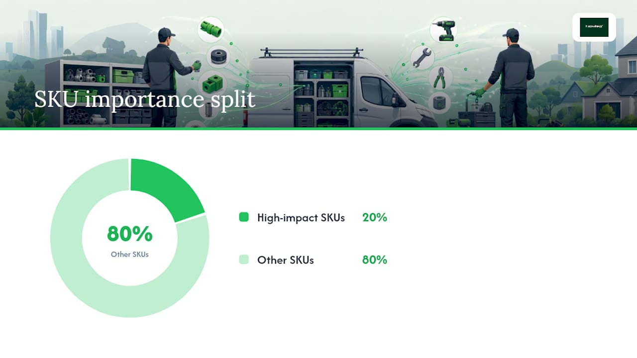 How to set up van stock control from scratch — overview diagram