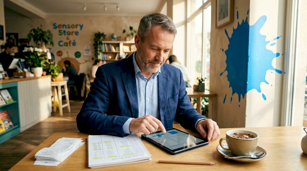Provider manages registration costs at kitchen table