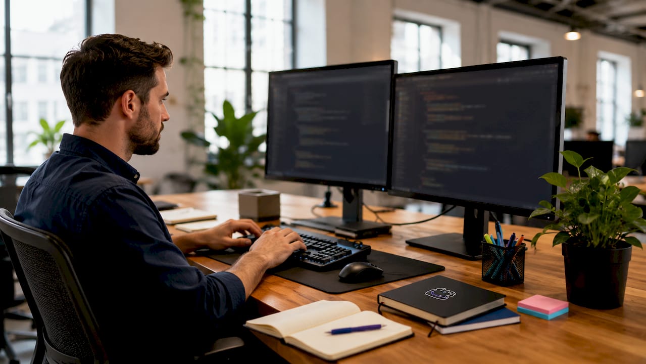 Technician coding webhook notifications
