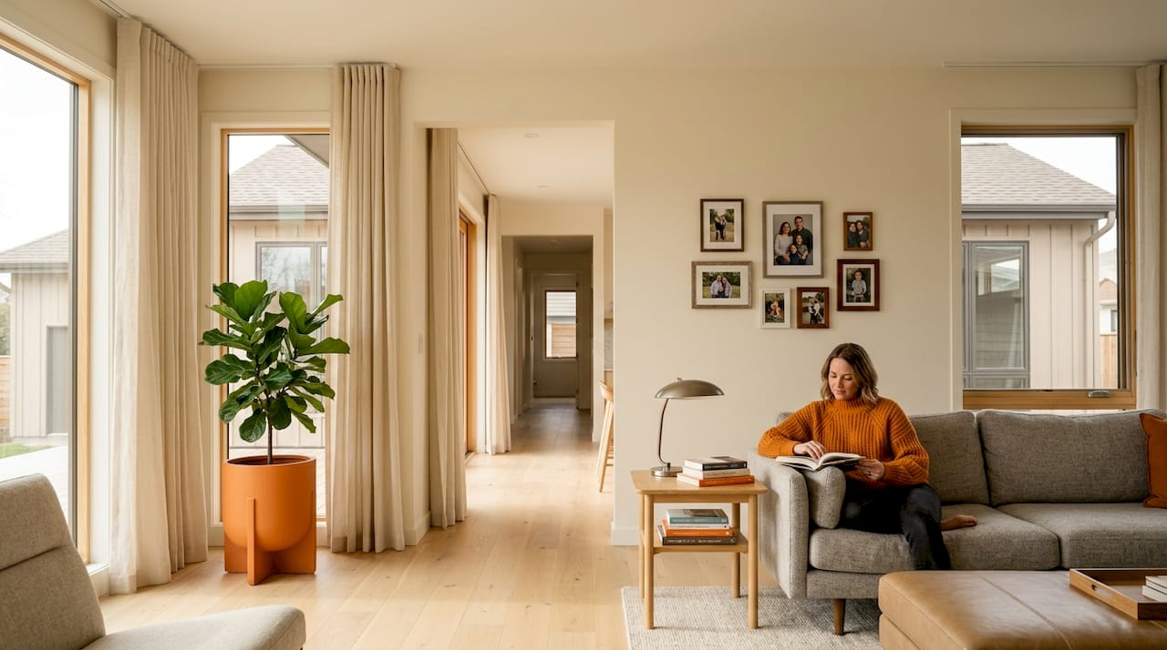 Seamlessly designed home addition interior integration