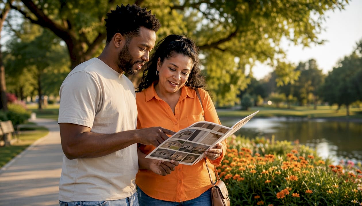 Diverse homeowners comparing regional siding types
