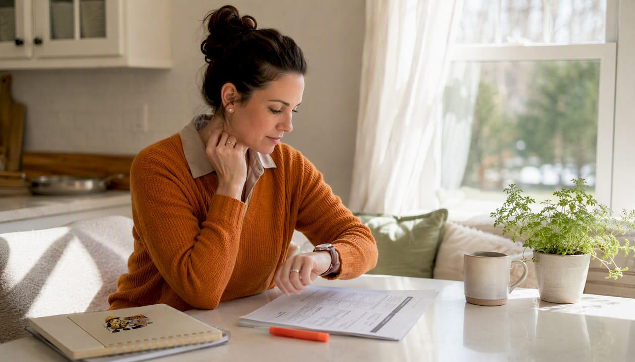 Homeowner reviewing building cost estimate