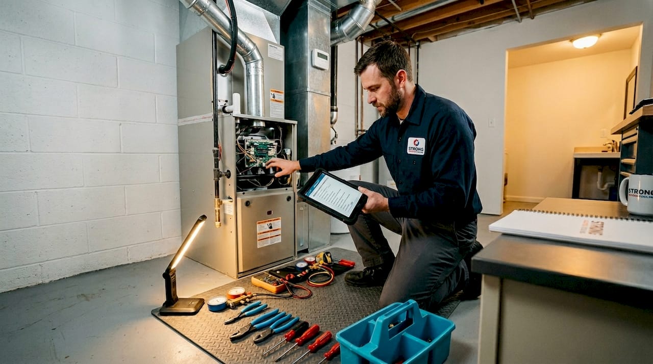Avoiding Hvac Repair Scams: A Homeowner'S Guide 3 Licensed Hvac Technician Performing Furnace Inspection
