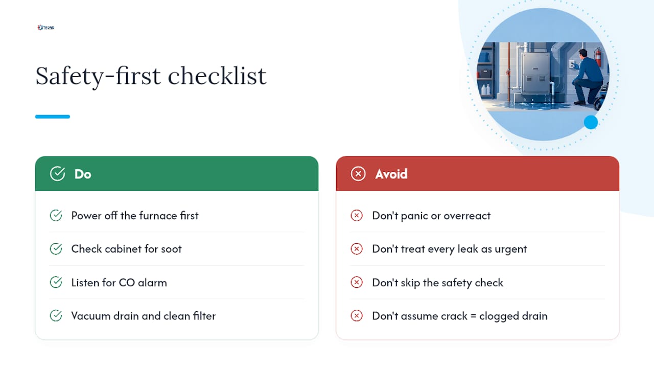Our Take: Don't Overcomplicate a Furnace Leak — overview diagram