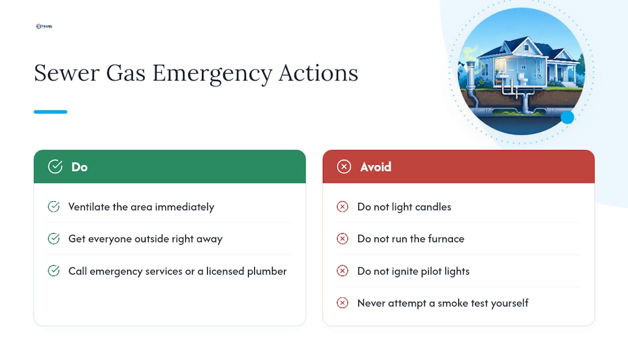 When Sewer Smell Becomes a Safety Emergency — overview diagram