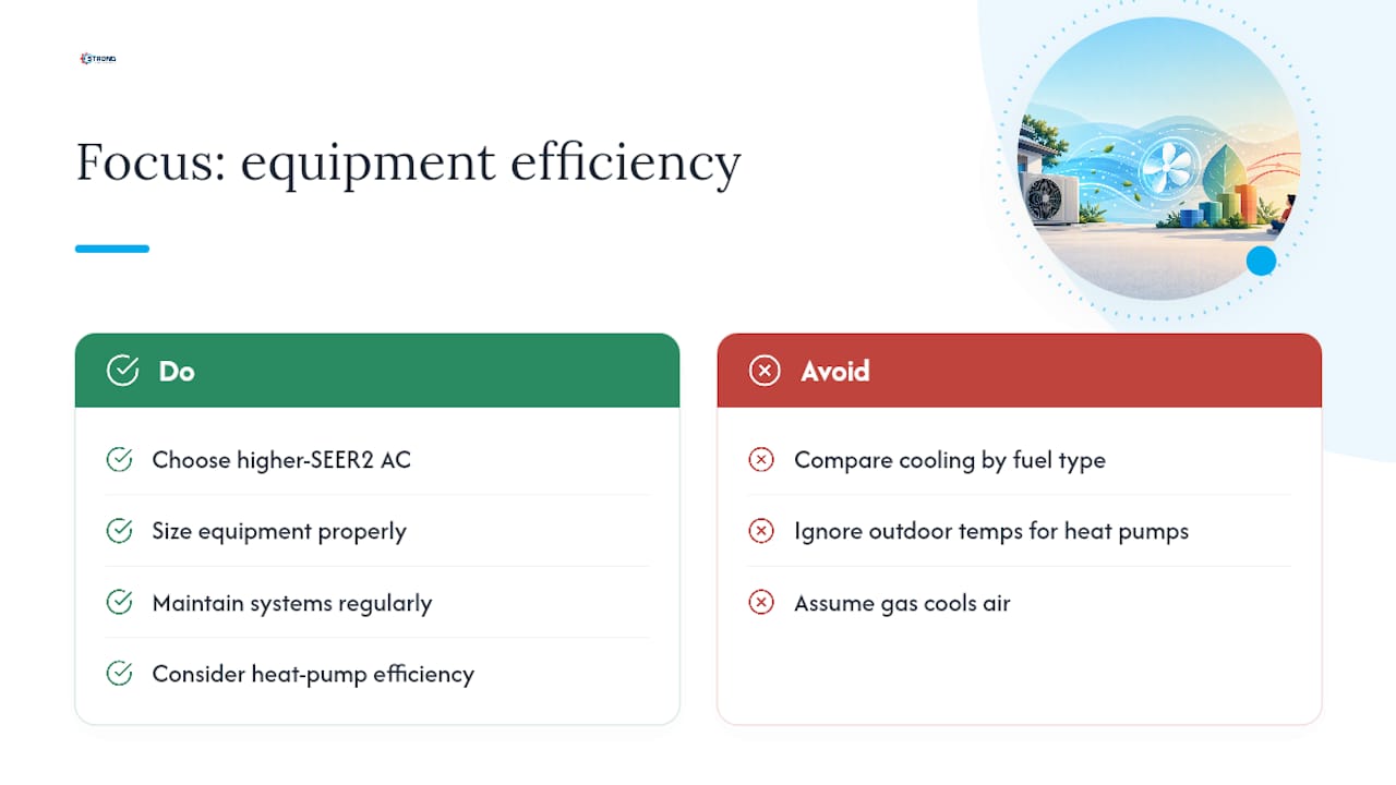Is Electric AC Cheaper Than Gas Cooling? — overview diagram