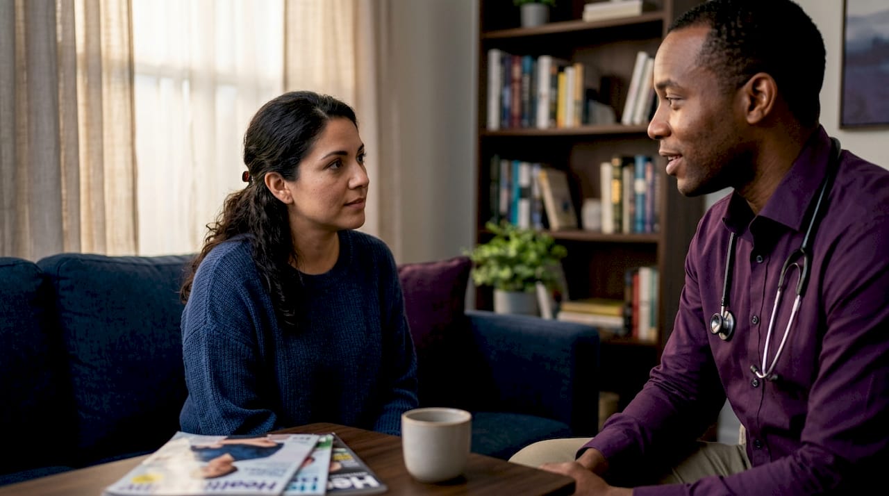 Doctor and patient discussing treatment-resistant depression