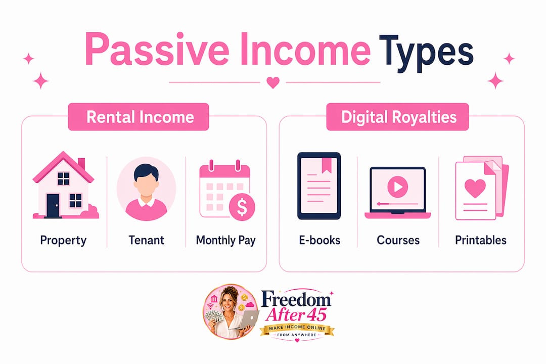 Infographic comparing rental income and digital royalties