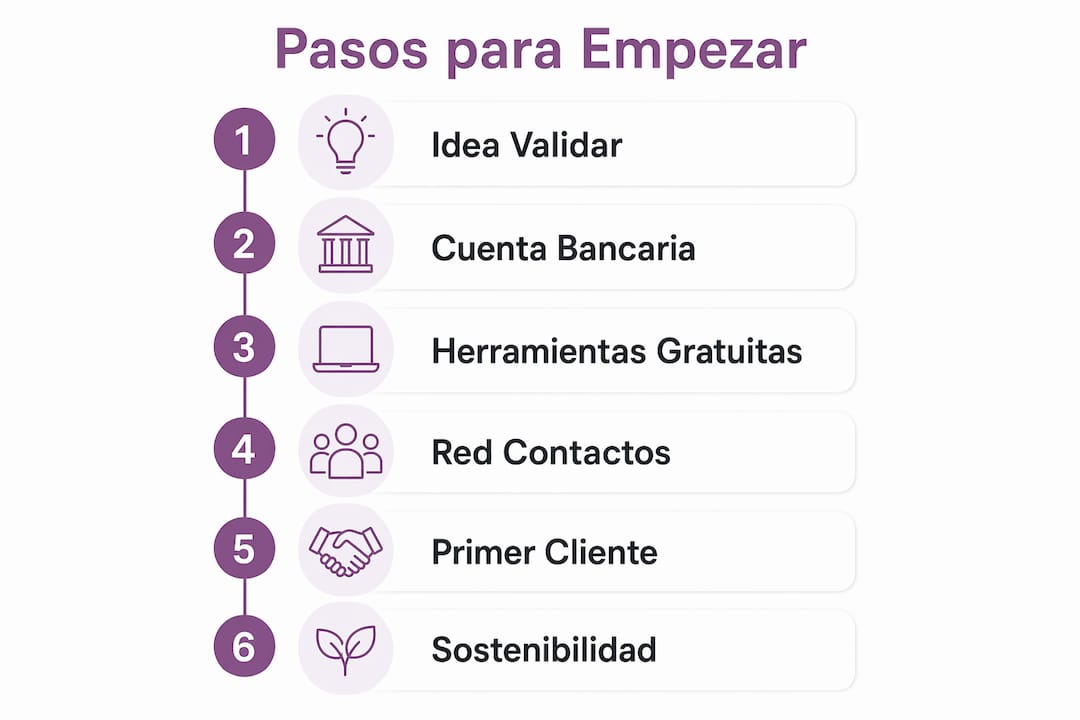 Infografía: cómo iniciar tu propio negocio sin invertir dinero