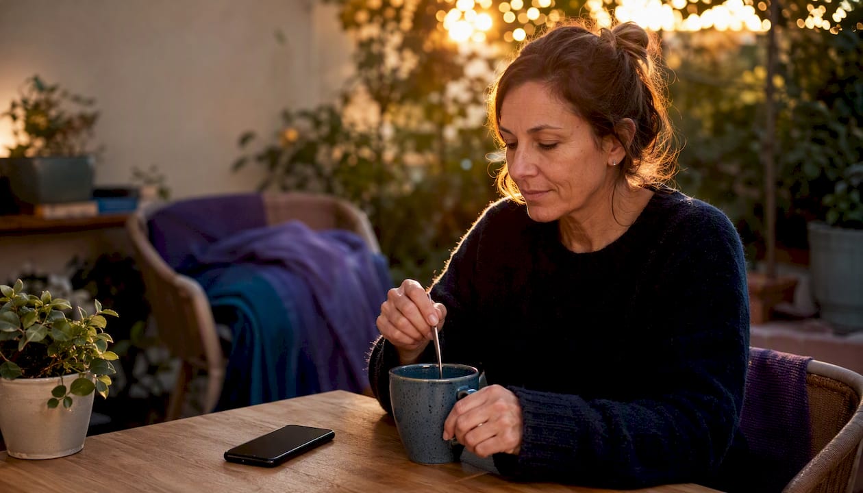 Mujer reflexionando sobre la validación de un guía local