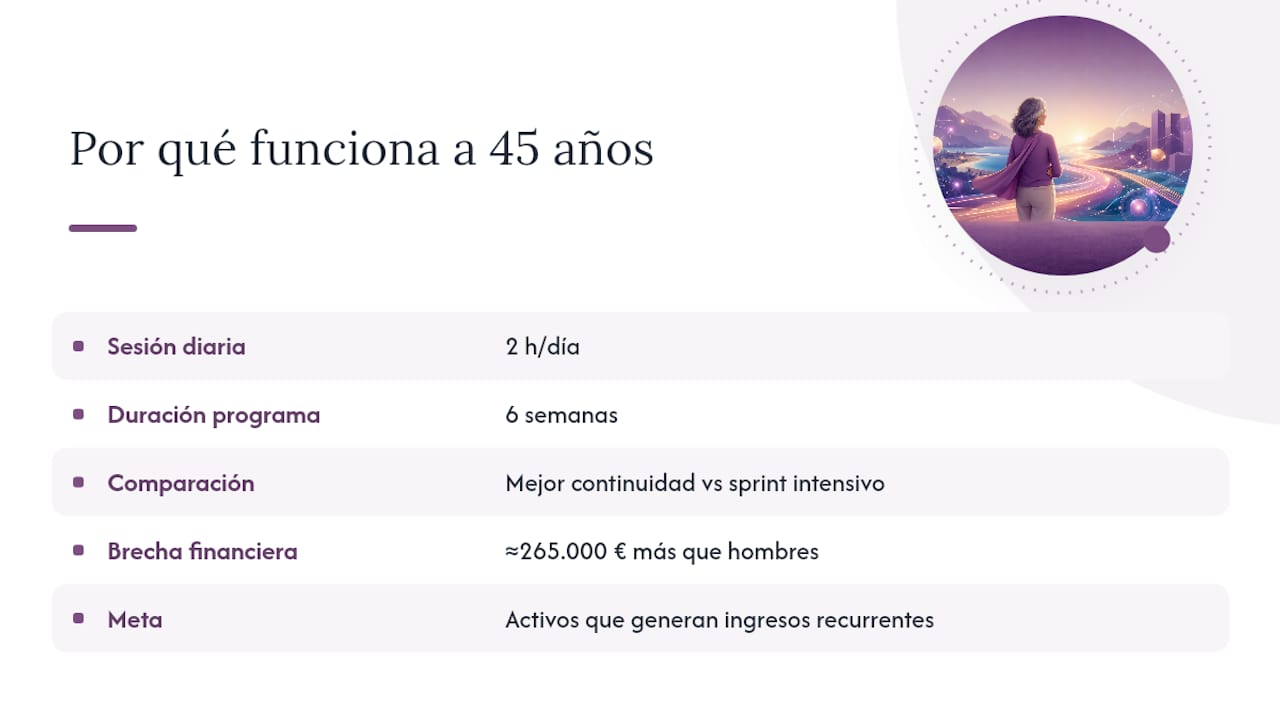 Por qué este enfoque funciona especialmente para mujeres de 45 años o más — overview diagram
