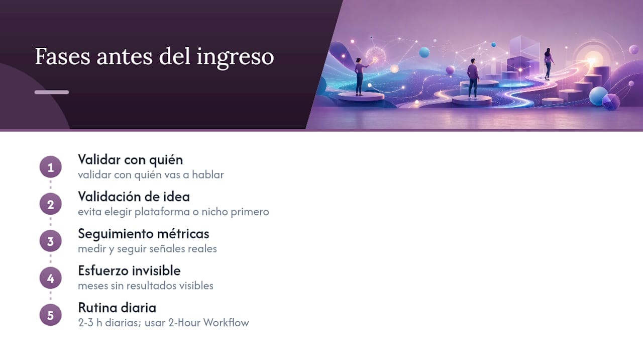 Diagrama del proceso de validación y seguimiento de métricas