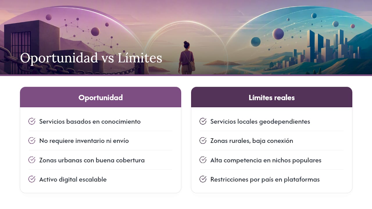 Dónde hay más oportunidad y dónde existen límites reales — overview diagram