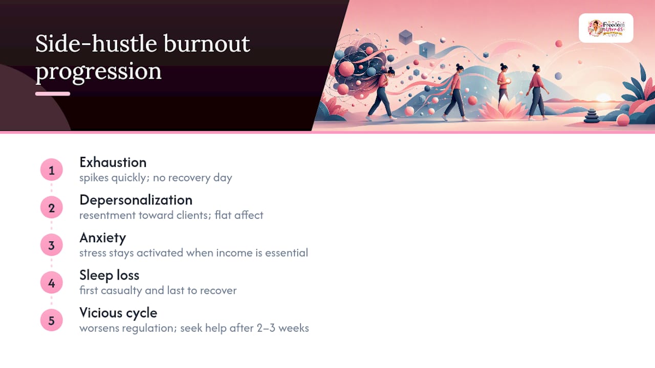 What Are the Mental Health Effects of Side Hustle Burnout? — overview diagram