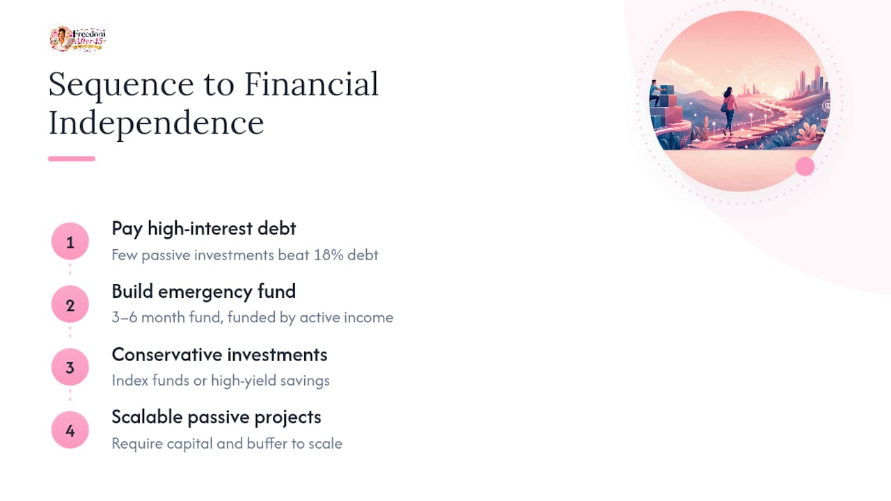 Four-stage sequence for combining income types