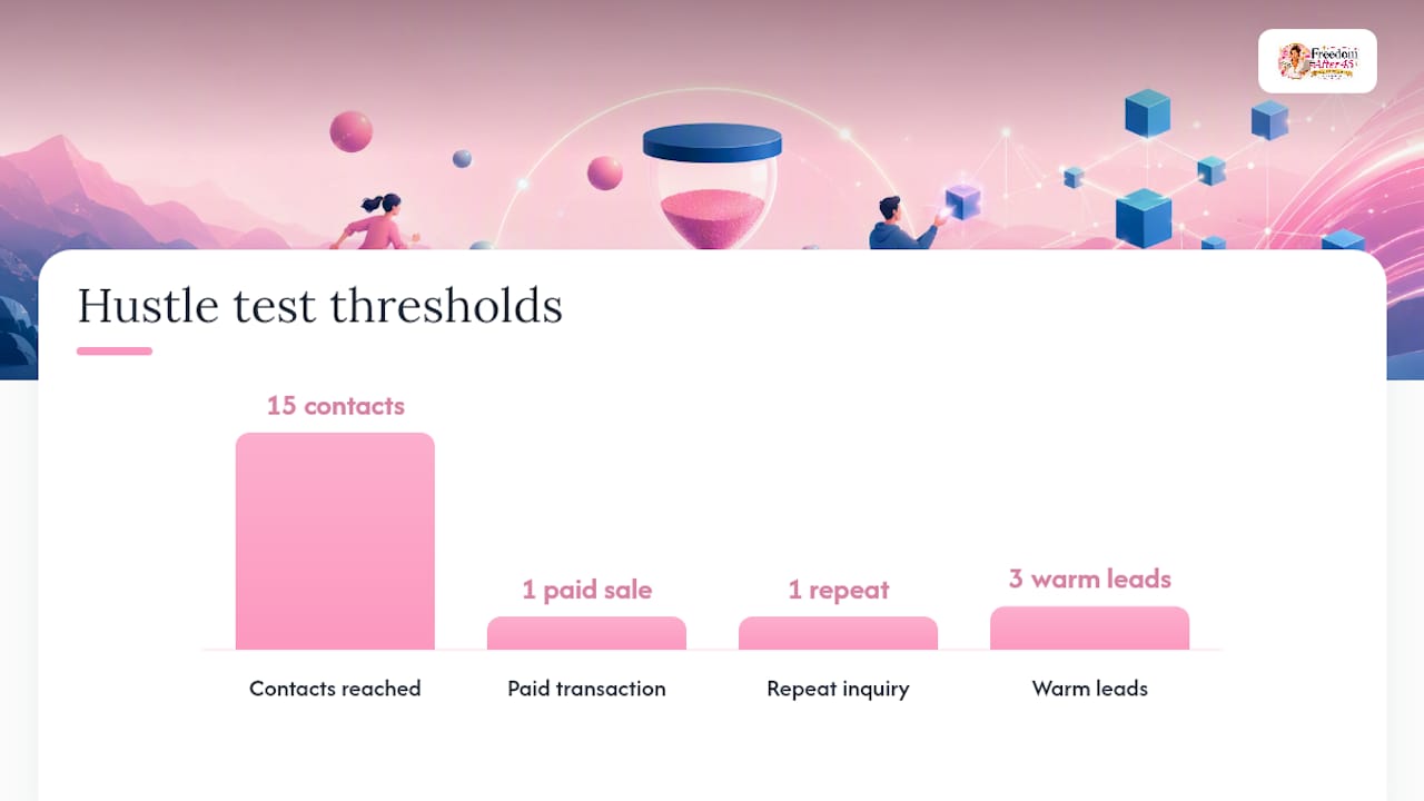 How to Pick the Right No-Cost Hustle for You — overview diagram
