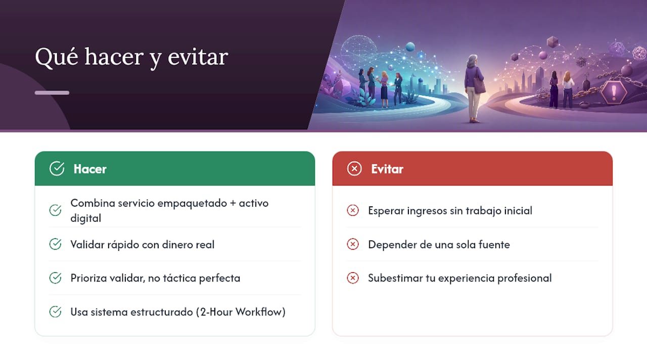Lo que la mayoría de las guías sobre ingresos pasivos no te dicen — overview diagram