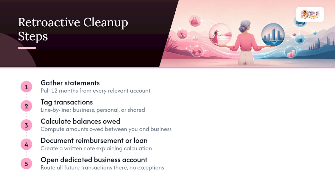 Five-step financial cleanup process