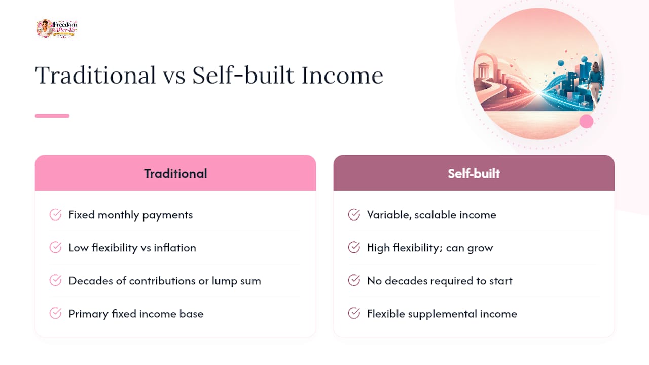 What Traditional Retirement Income Streams Look Like — overview diagram